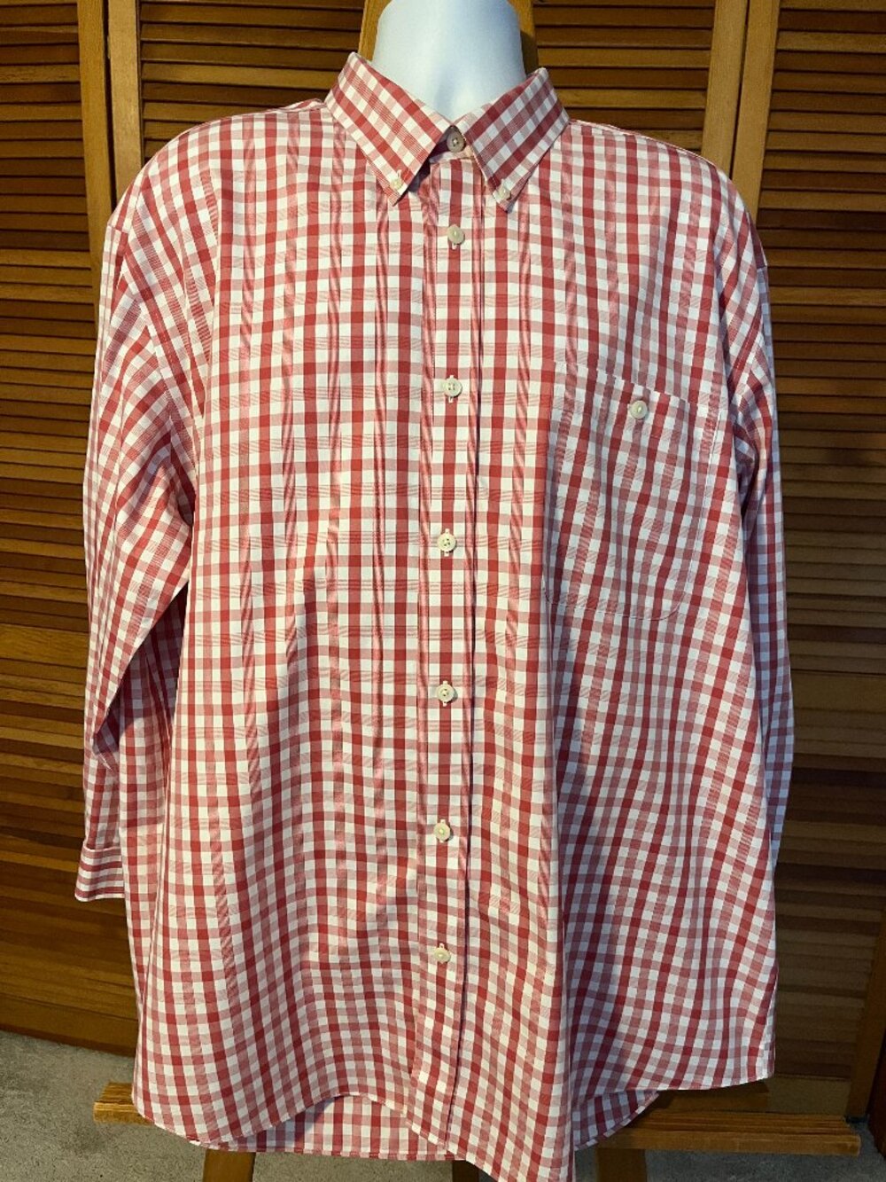 ORVIS MEN'S SZ XXL WRINKLE FREE 100% COTTON LONG SLEEVE DRESS SHIRT
